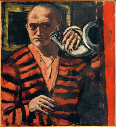 Omakuva torvella tekijältä Max Beckmann