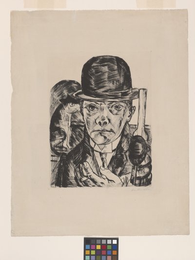 Omakuva Bowler Hatissa tekijältä Max Beckmann