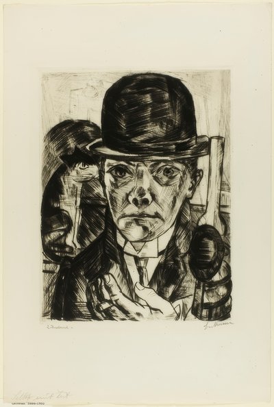 Omakuva Bowler Hatissa tekijältä Max Beckmann
