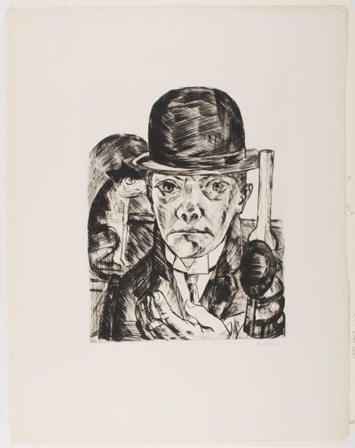 Omakuva Bowler Hatissa tekijältä Max Beckmann