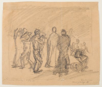 Luonnos Kristukselle autiomaassa tekijältä Max Beckmann