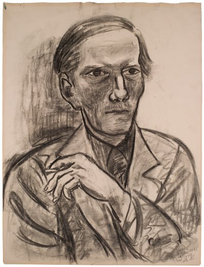 Luonnos teokseen "Fred Conwayn muotokuva" tekijältä Max Beckmann