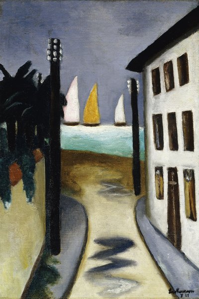 Pieni maisema, Viareggio; Kleine Landschaft, Viareggio tekijältä Max Beckmann