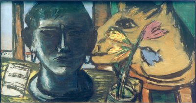 Asetelma veistoksella tekijältä Max Beckmann