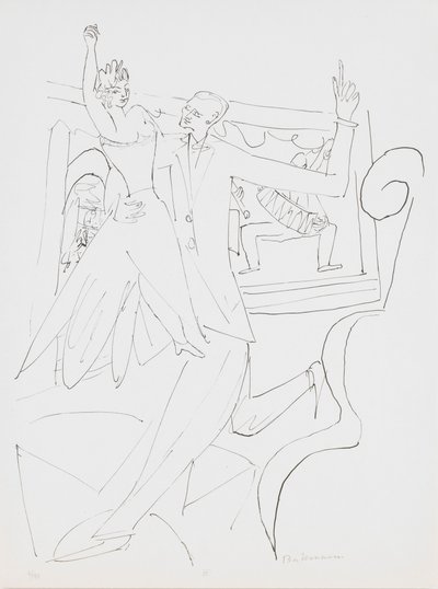 Tango, levy 4 portfoliosta "Day and Dream" tekijältä Max Beckmann