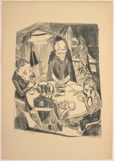Nälkä, levy viisi Die Höllestä tekijältä Max Beckmann