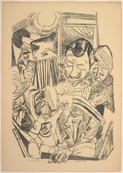 Isänmaallinen laulu, levy yhdeksän, Die Hölle tekijältä Max Beckmann