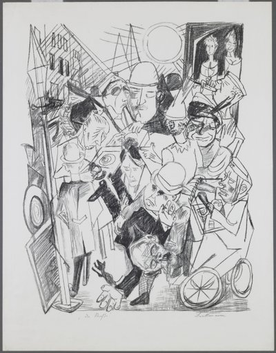 The Street, levy 3 portfoliosta "Helvet" tekijältä Max Beckmann