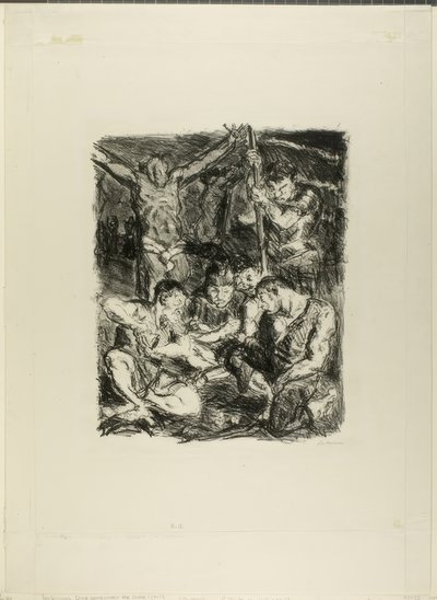 Nopan heittäminen ennen ristiä, kuusi levy kuudelta Uuden testamentin litografialta tekijältä Max Beckmann