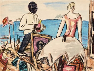Zandvoortin rantakahvila tekijältä Max Beckmann