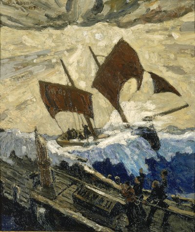 Välikohtaus Englannin kanaalilla, 1919. tekijältä Max Bohm