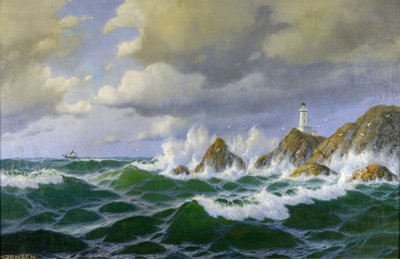 Leuchtturm auf den Klippen tekijältä Max Jensen