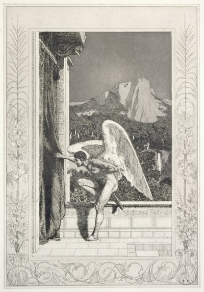 ”Amorin saapuminen”, levy 12 sarjasta ”Cupid ja Psyche: Opus V” tekijältä Max Klinger