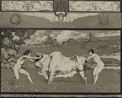 Apollo ja Daphne II Sarjasta Opus II, 1879 tekijältä Max Klinger