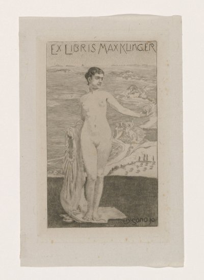 Ex libris de Max Klinger Lo sono io (títol de l