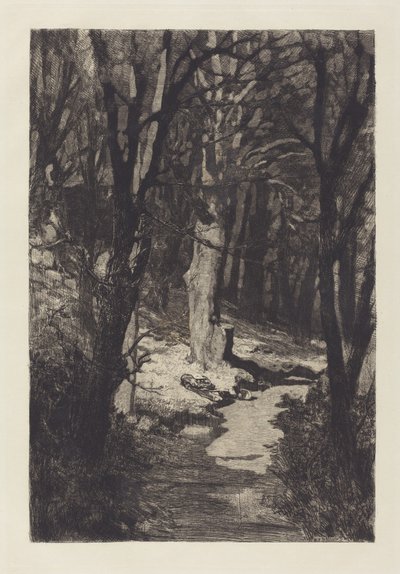 Im Walde (metsässä) tekijältä Max Klinger