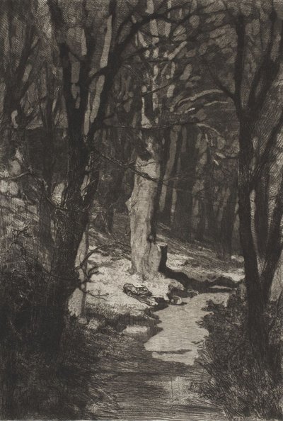 ”Im Walde” (Metsässä), teoksesta Dramen Opus IX (Draamat) tekijältä Max Klinger