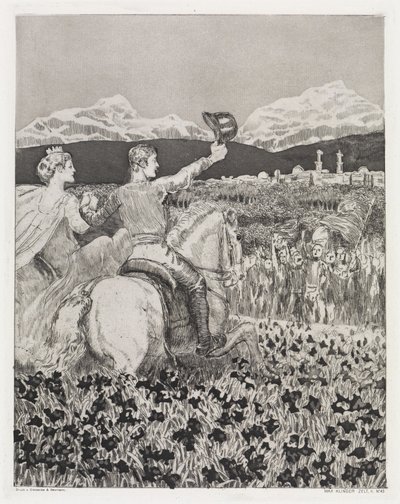 Omassa maassa (Teltta, opus XIV, 2. osa, nro 43) tekijältä Max Klinger