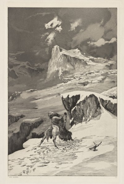 Intermezzi, Opus IV, Bl. 5: Kentaureiden taisteleminen tekijältä Max Klinger