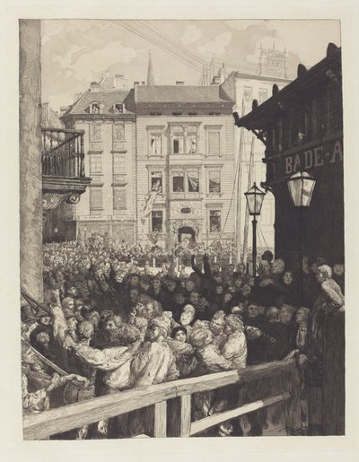 Märztage I Maaliskuun päivät I, 1883. tekijältä Max Klinger