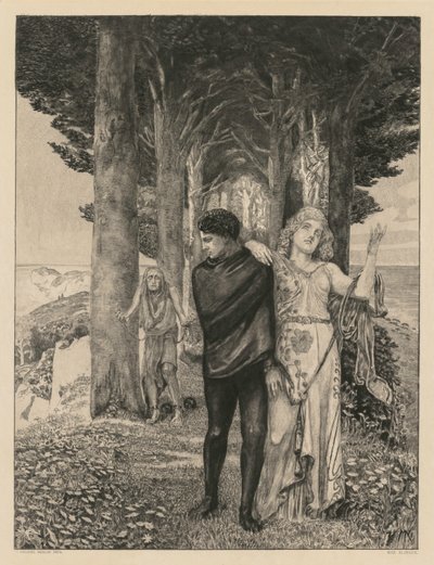 Kuolemasta Osa kaksi, Opus XIII Print 4: Genius Artist, 1903. tekijältä Max Klinger