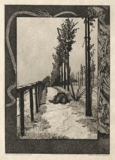 Vom Tode I, (Opus II, 1889) Nro. 4 tekijältä Max Klinger