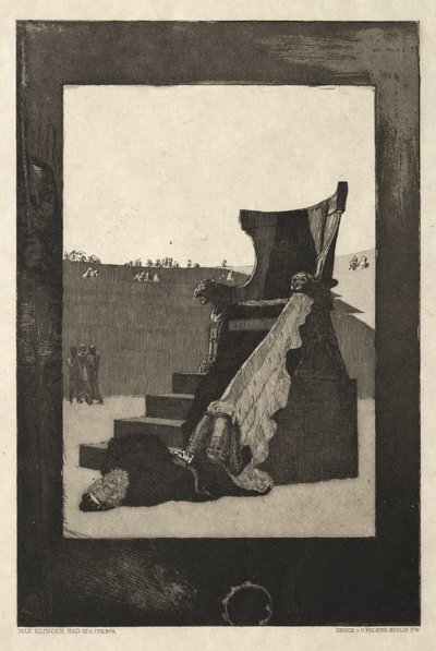 Vom Tode I, (Opus II, 1889) Nro. 6 tekijältä Max Klinger