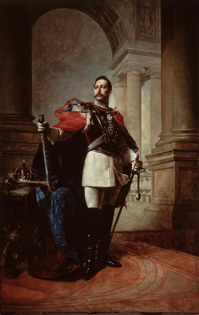 Portrait of Saksan keisari Wilhelm II 1859-1941, Preussin kuningas, 1904. tekijältä Max Koner