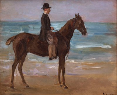 Ratsastaja rannalla tekijältä Max Liebermann