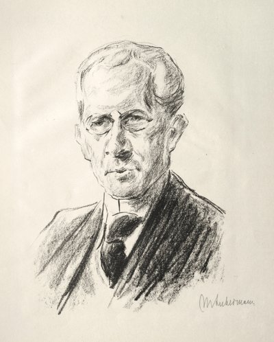 Arno Holzin kansio: Arno Holzin muotokuva, 1923. tekijältä Max Liebermann