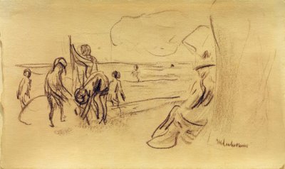 Badende Knaben tekijältä Max Liebermann
