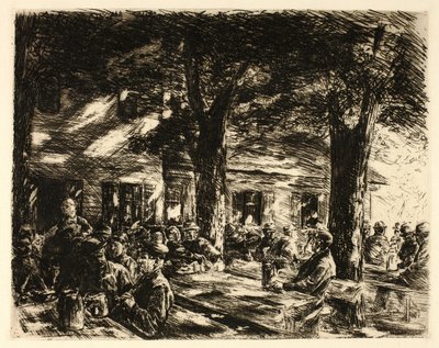 Beer Garden Rosenheimissa tekijältä Max Liebermann