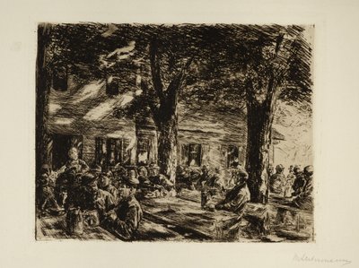 Olutpuutarha Brannenburgissa Rosenheimin lähellä tekijältä Max Liebermann