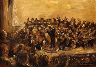 Konsertti valtionoopperassa, Unter den Linden, Berliini; Sinfoniakonsertti valtionoopperassa, Unter den Linden, Berliini, 1923 tekijältä Max Liebermann