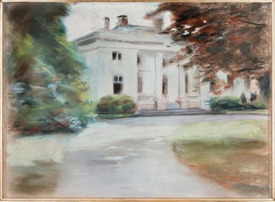 Das Godeffroy’sche Landhaus im Hirschpark von Nienstedten an der Elbe tekijältä Max Liebermann