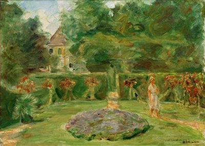 Pensasaidan puutarhassa sijaitseva pyöreä kehä tekijältä Max Liebermann