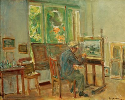 Der Künstler in seinem Atelier in Wannsee tekijältä Max Liebermann