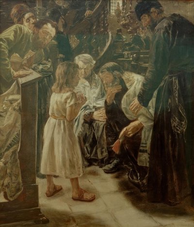 Kaksitoistavuotias Jeesus temppelissä tekijältä Max Liebermann