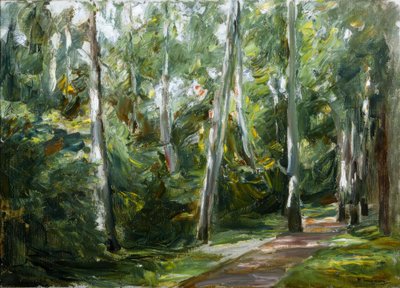 Koivukuja Wannseen puutarhassa lounaaseen päin. tekijältä Max Liebermann