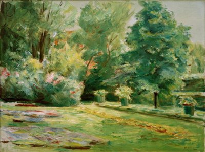 Kukkaterassi Wannseen puutarhassa koilliseen tekijältä Max Liebermann