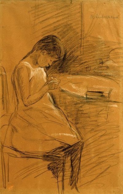 Taiteilijan tytär ompelee tekijältä Max Liebermann