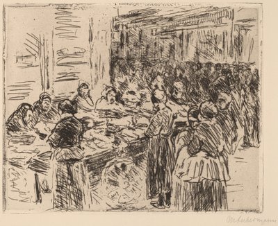 Amsterdamin juutalaiskorttelista: Fishmarket Street Cornerissa tekijältä Max Liebermann