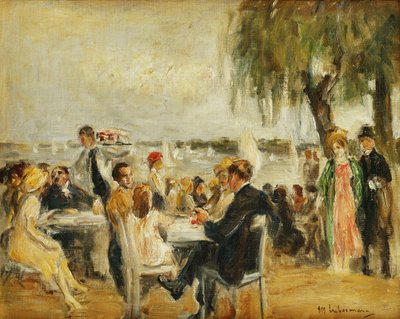 Puutarhakahvila Elbellä, 1902 tekijältä Max Liebermann