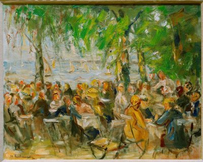 Gartenlokal an der Havel tekijältä Max Liebermann