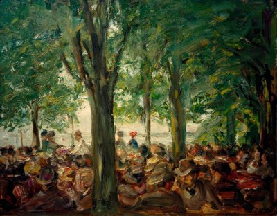 Puutarharavintola Havelilla puiden alla (Schildhorn) tekijältä Max Liebermann