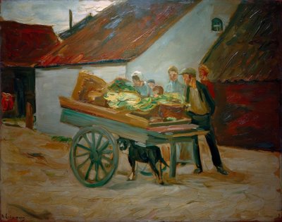 Gemüsekarren – Hundekarren tekijältä Max Liebermann