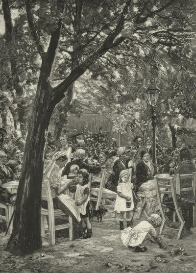 Liebermann, Biergartenkonzert tekijältä Max Liebermann