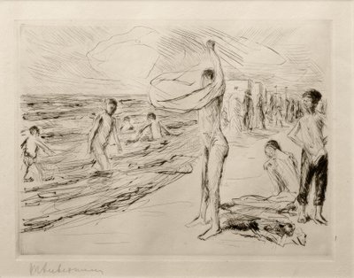 M.Liebermann, Poikien uiminen tuulessa, M.Liebermann, M.Liebermann, M.Liebermann, M.Liebermann. tekijältä Max Liebermann