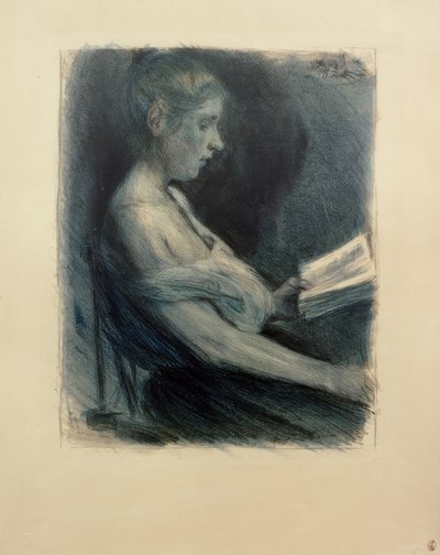 M.Liebermann, Lesendes Mädchen tekijältä Max Liebermann