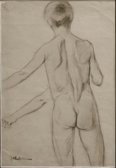 M.Liebermann, Studie zu dem gemälde Badende Knaben tekijältä Max Liebermann